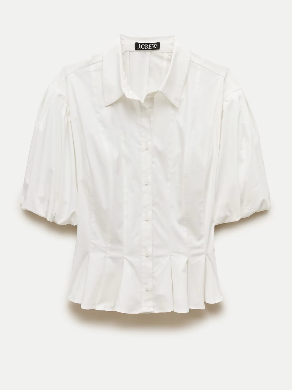 NWT J Crew Puff Sleeve Button Up Shirt